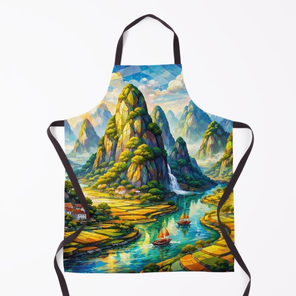 Item preview, Colorful Mountain Fantasy Landscape designed and sold by cuprum.