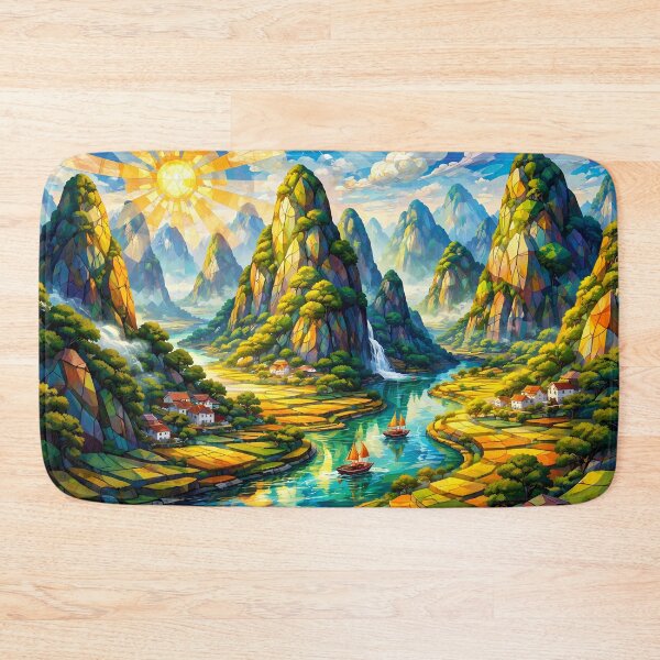 Item preview, Colorful Mountain Fantasy Landscape designed and sold by cuprum.