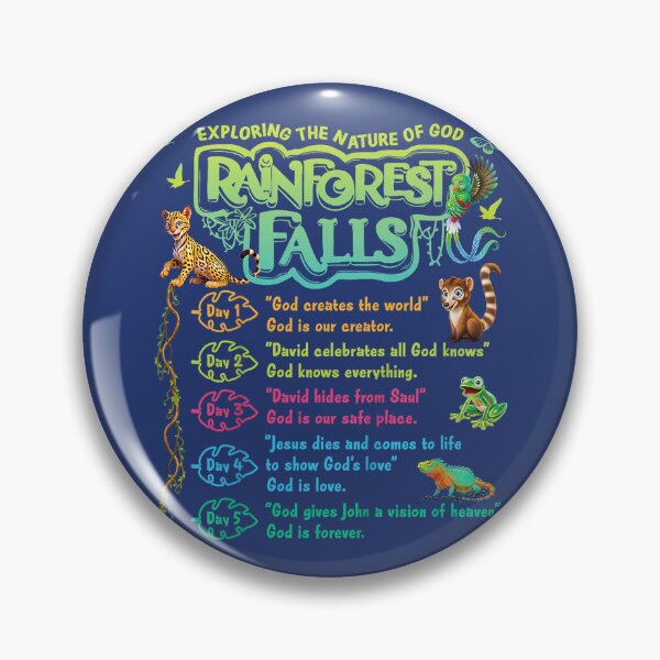 Item preview, Rainforest Falls VBS 2026 Jesus Faith Bible Verse  designed and sold by HellooGawen.