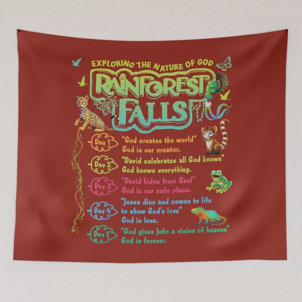 Item preview, Rainforest Falls VBS 2026 Jesus Faith Bible Verse  designed and sold by HellooGawen.