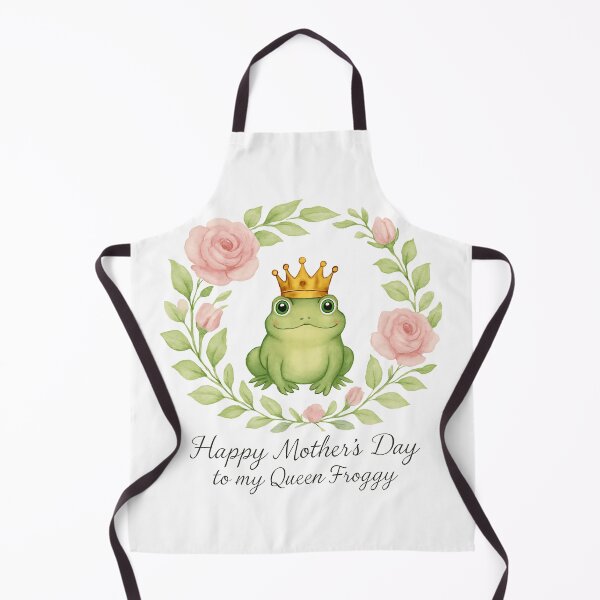 Item preview, Happy Mother's Day To My Queen Froggy - Elegant Floral Frog Crown designed and sold by Basma Designs | Funny Shirts, Stickers & Mugs.