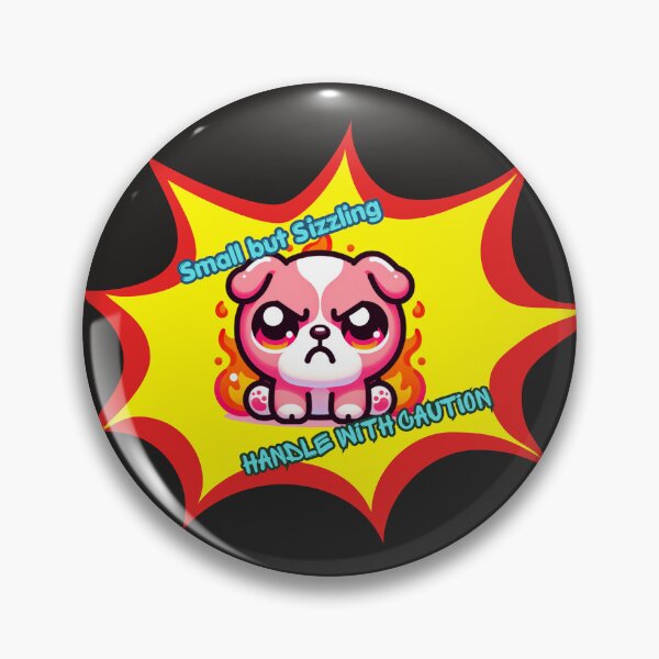 Item preview, Fiery Mad Pink Bulldog Mood, "Handle With Caution"  designed and sold by Feliciano3.