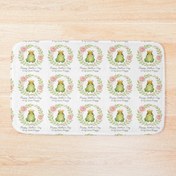 Item preview, Happy Mother's Day To My Queen Froggy - Elegant Floral Frog Crown designed and sold by Basma Designs | Funny Shirts, Stickers & Mugs.