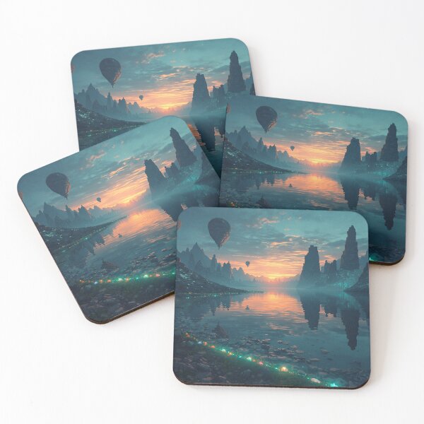 Item preview, Spirit Lake Reflection Fantasy Landscape designed and sold by Luminous Wilds.