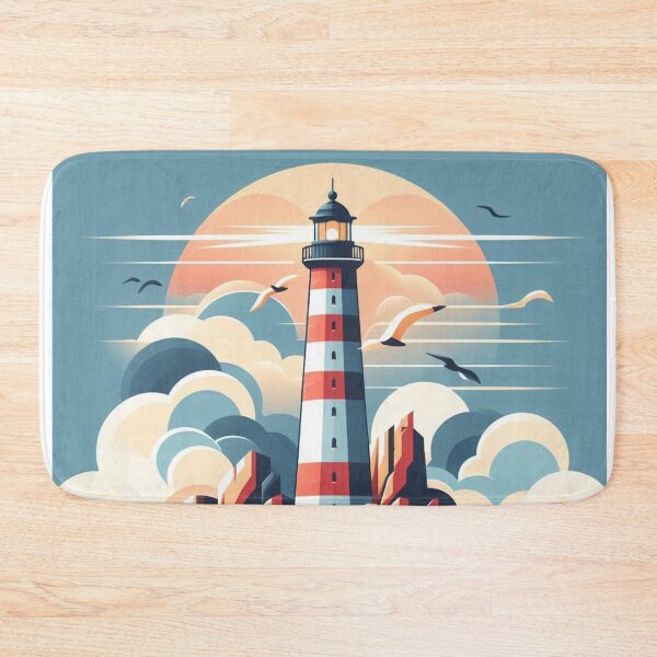 Item preview, Modern Lighthouse – Nautical Minimalist Design  designed and sold by Dogandesighn.