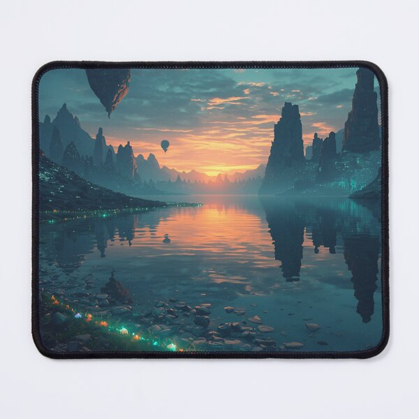 Item preview, Spirit Lake Reflection Fantasy Landscape designed and sold by Luminous Wilds.