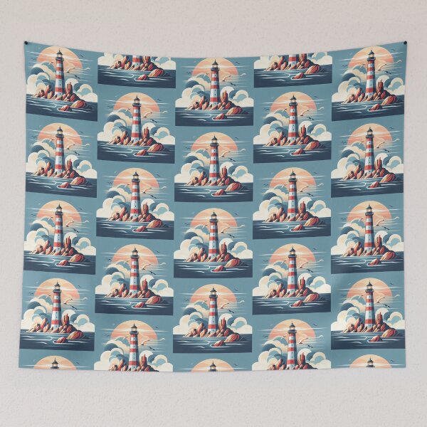Item preview, Modern Lighthouse – Nautical Minimalist Design  designed and sold by Dogandesighn.