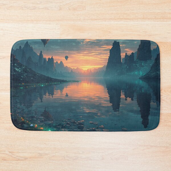 Item preview, Spirit Lake Reflection Fantasy Landscape designed and sold by Luminous Wilds.