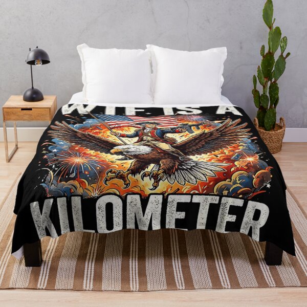 Item preview, WTF Is A Kilometer Funny Patriotic George Washington Eagle Gun Design designed and sold by Capisedo.