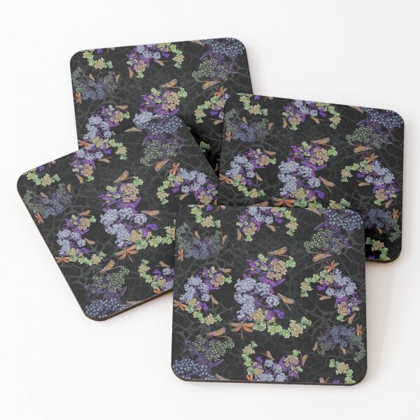 Item preview, Violet Orange Dragonfly Pattern – Artistic Botanical Fashion Print designed and sold by Magical Pattern Shop.