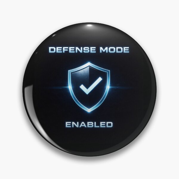 Item preview, Defense Mode Enabled – Protection State Minimal Tech Design designed and sold by Mad Factory Designs.