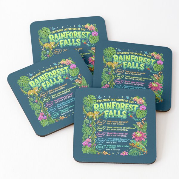 Item preview, Rainforest Falls VBS 2026 Kids Bible School christian designed and sold by ArtistryGalle.