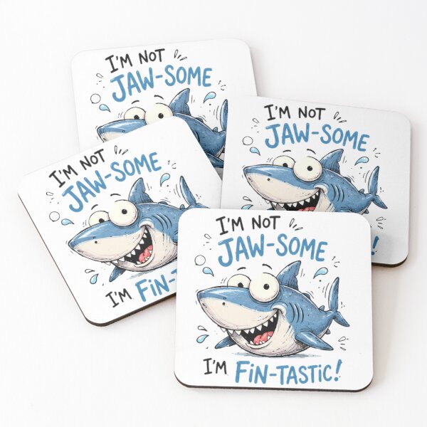 Item preview, Funny Shark Jaw-Some Fin-Tastic Cartoon Design designed and sold by Amyay.