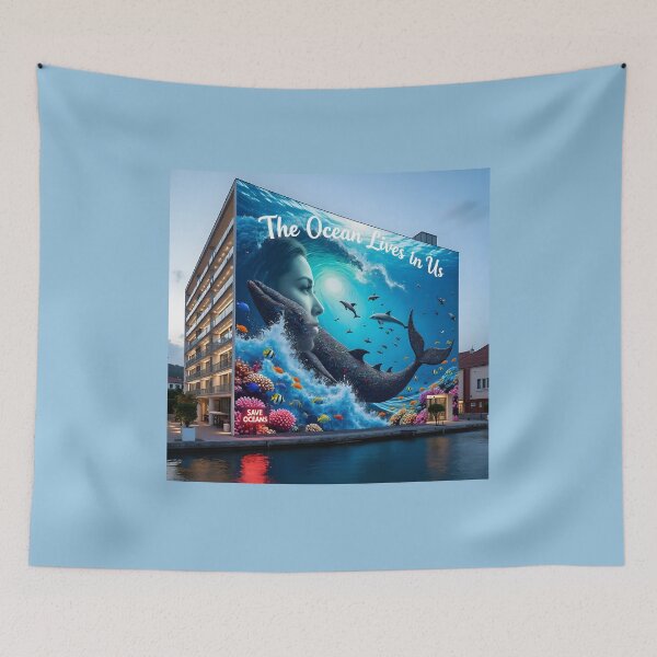 Item preview, The Ocean Lives in Us: World Oceans Day Surreal Art designed and sold by Creative-RE.