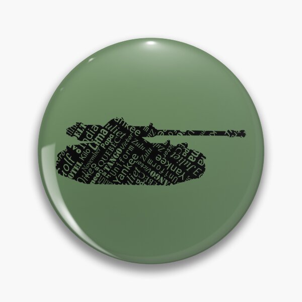 Item preview, Military Tank Phonetic Alphabet Design designed and sold by CreativeTwins.