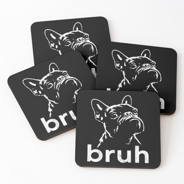 Item preview, Funny French Bulldog Bruh Meme Vintage Retro Silhouette Dog Lover Gift designed and sold by StanaLuis.