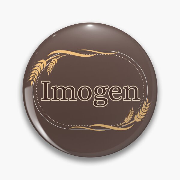 Item preview, Brown name tag with wheat: Imogen designed and sold by GloriannaCenter.