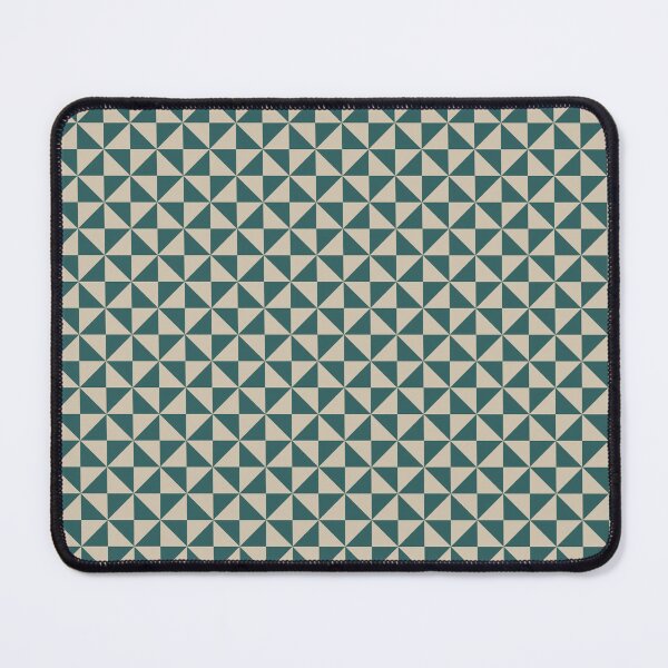 Item preview, Teal And Beige Pinwheel Pattern designed and sold by pattern-archive.