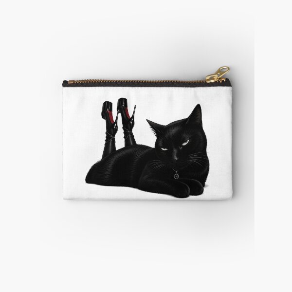 Item preview, Sassy Black cat in heels  designed and sold by Meenova Art.