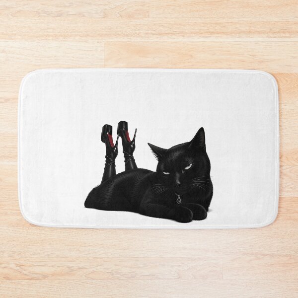 Item preview, Sassy Black cat in heels  designed and sold by Meenova Art.