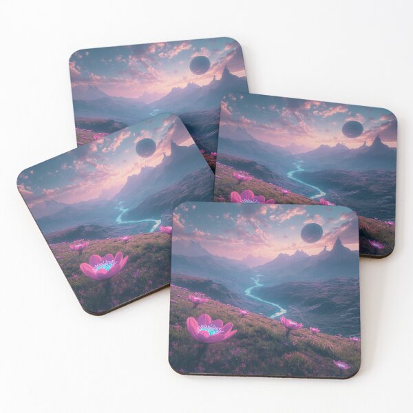 Item preview, Celestial Bloom Highlands Fantasy Landscape designed and sold by Luminous Wilds.
