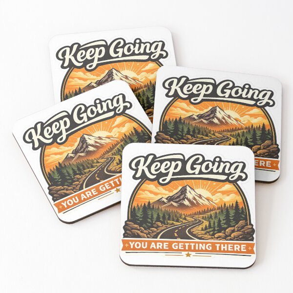 Item preview, Keep Going You Are Getting There Motivation Sticker designed and sold by Omanut Studio — By Ashwin..
