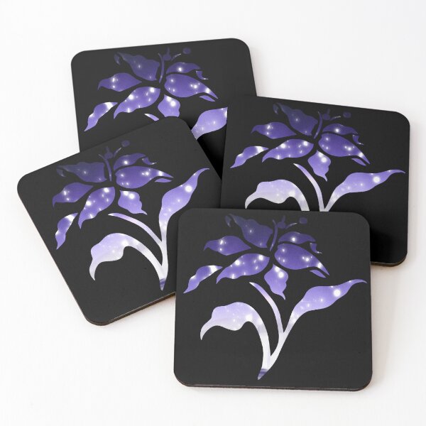 Item preview, Ethereal Galaxy Lily - Cosmic Purple Floral Silhouette  designed and sold by Tokraz-art.