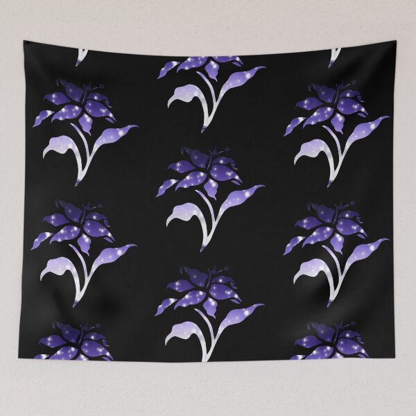 Item preview, Ethereal Galaxy Lily - Cosmic Purple Floral Silhouette  designed and sold by Tokraz-art.