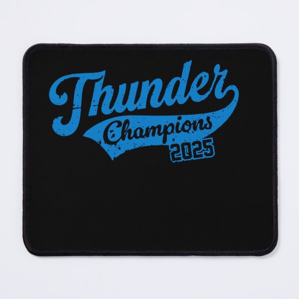 Item preview, Thunder Champions Blue Poster Design Today Graphic Art designed and sold by CallumSnow.