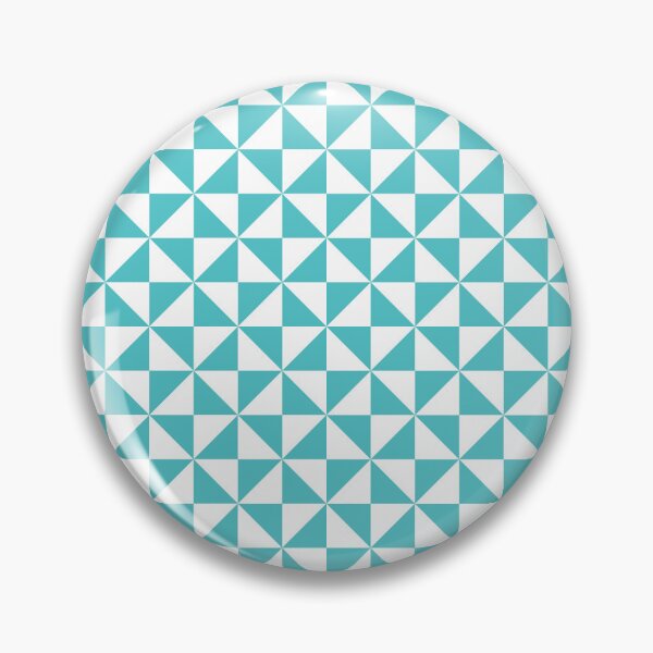 Item preview, White And Aqua Pinwheel Pattern designed and sold by pattern-archive.