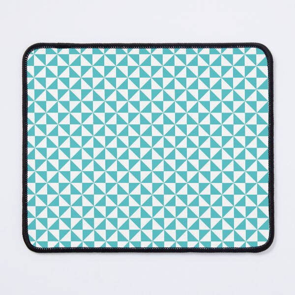 Item preview, White And Aqua Pinwheel Pattern designed and sold by pattern-archive.