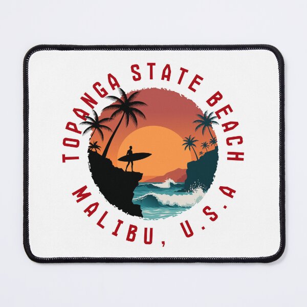 Item preview, Topanga State Beach – Malibu (with Red Lettering) designed and sold by VelvetRoom.