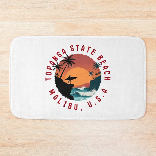 Item preview, Topanga State Beach – Malibu (with Red Lettering) designed and sold by VelvetRoom.