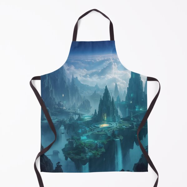 Item preview, Floating Waterfall Citadel Fantasy Landscape designed and sold by Luminous Wilds.
