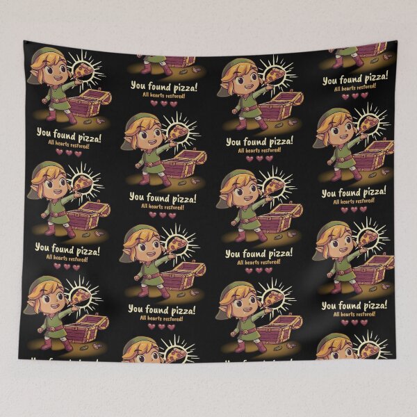 Item preview, You Found Pizza All Hearts Restored Zelda Gaming Parody designed and sold by b3ida-zl.
