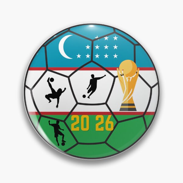 Item preview, Uzbekistan Football 2026: World Cup Debut Flag Ball Art designed and sold by Mandarynkashop.