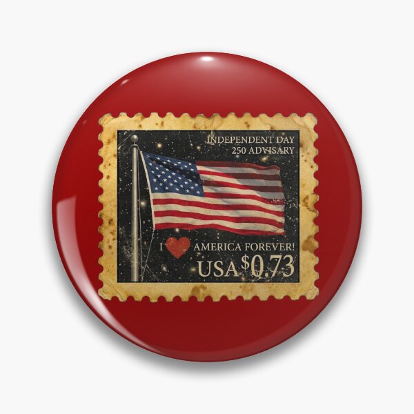 Item preview, POSTAGE STAMP Independence Day on the occasion of the 250th anniversary of the USA V4C designed and sold by ART-OF-ORION.