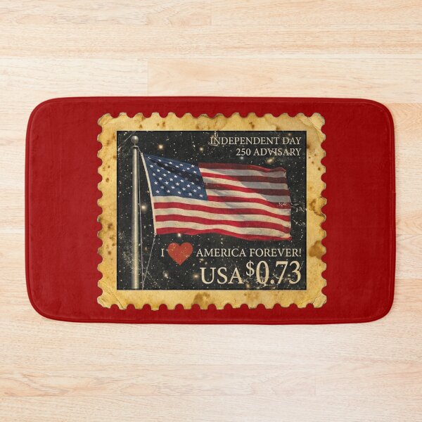 Item preview, POSTAGE STAMP Independence Day on the occasion of the 250th anniversary of the USA V4C designed and sold by ART-OF-ORION.