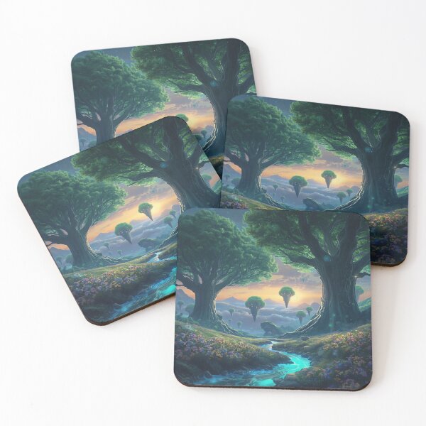 Item preview, Luminous Giants Fantasy Alien Forest Landscape designed and sold by Luminous Wilds.