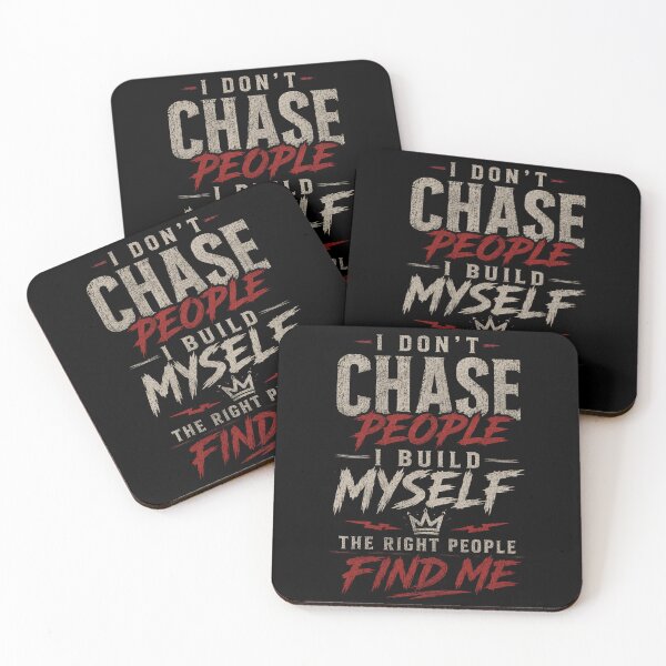 Item preview, I Don’t Chase People, I Build Myself – Motivational Self-Growth Typography Design designed and sold by NBT-NOVA.