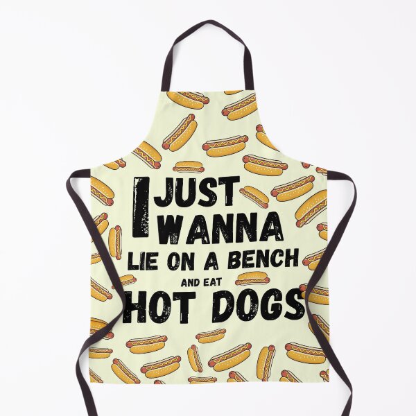 Item preview, I just Wanna Lie on a Bench and Eat Hot Dogs / Quotes designed and sold by Cherry&Co..