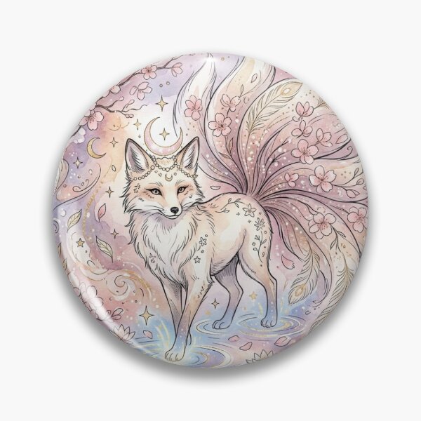 Item preview, Spirit Fox — Watercolour Dreamscape designed and sold by Terraprompt.