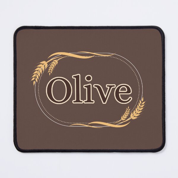 Item preview, Brown name tag with wheat: Olive designed and sold by GloriannaCenter.