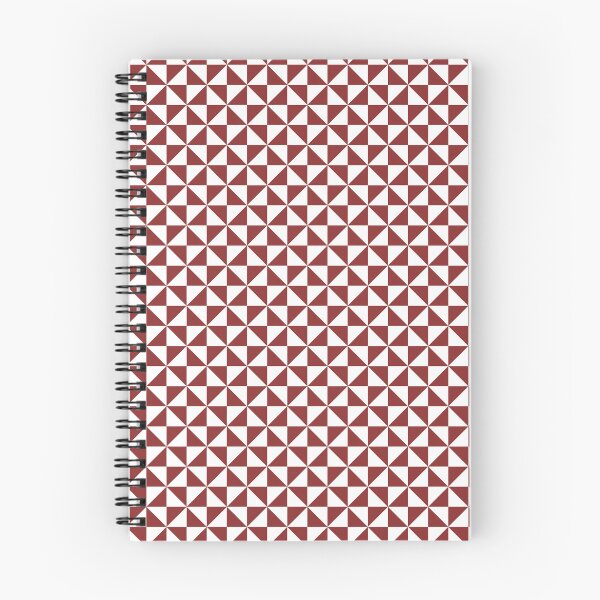Item preview, White And Brick Red Pinwheel Pattern designed and sold by pattern-archive.