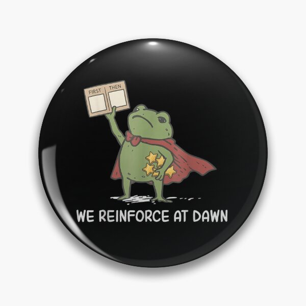 Item preview, We Reinforce At Dawn Cute Frog Superhero Cape Motivational Reward Chart Meme designed and sold by GalenoHenley.
