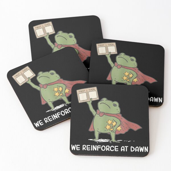 Item preview, We Reinforce At Dawn Cute Frog Superhero Cape Motivational Reward Chart Meme designed and sold by GalenoHenley.