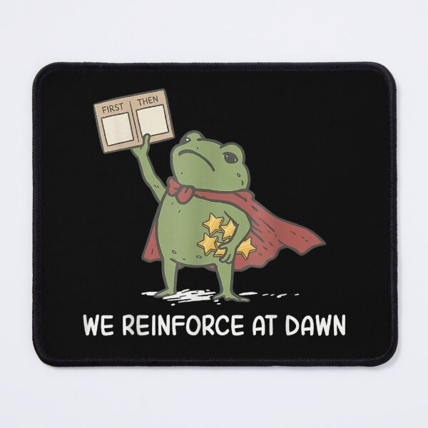 Item preview, We Reinforce At Dawn Cute Frog Superhero Cape Motivational Reward Chart Meme designed and sold by GalenoHenley.
