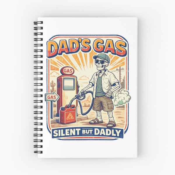 Item preview, Dad’s Gas Silent But Dadly Skeleton Dad  Father’s Day Design designed and sold by INKPOPTOURI.