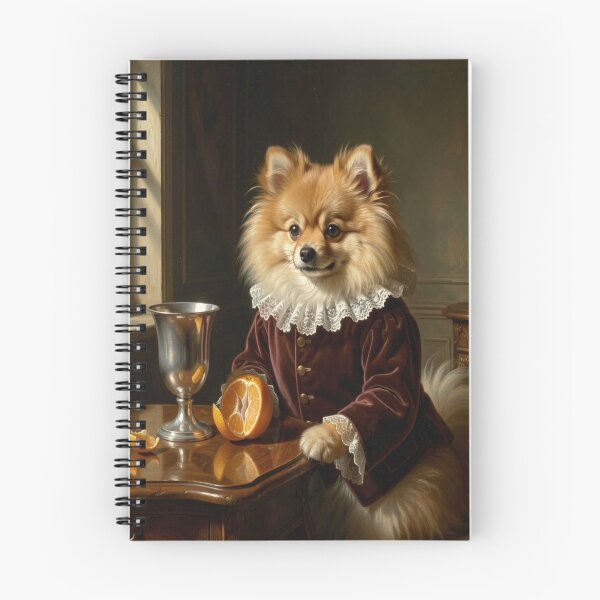 Item preview, Baroque Pomeranian Portrait in Velvet Doublet and Lace Collar in Classic Noble Style designed and sold by FotoworldEdel.