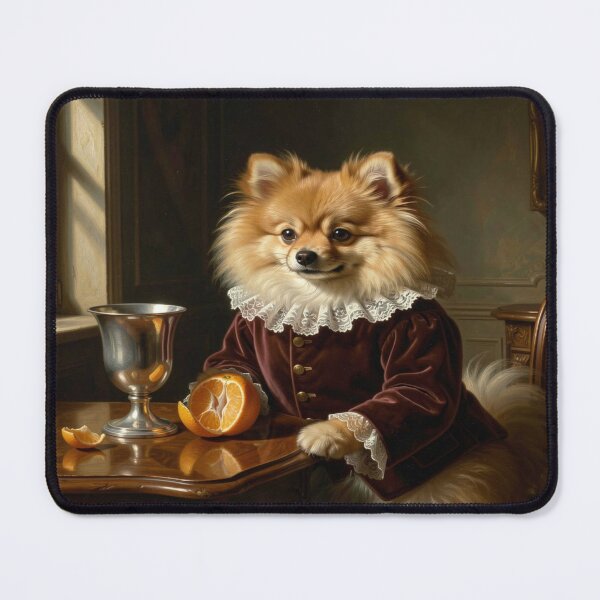 Item preview, Baroque Pomeranian Portrait in Velvet Doublet and Lace Collar in Classic Noble Style designed and sold by FotoworldEdel.